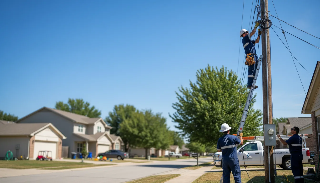 Residential electrician providing installation services in Andrews, IN